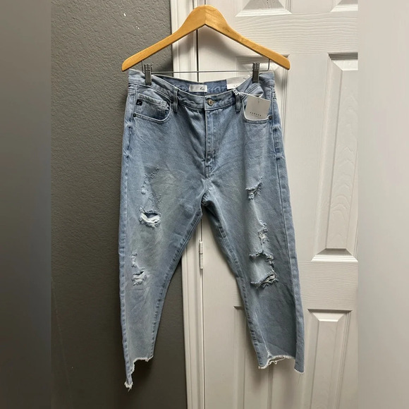Kancan Straight Fit Distressed NWT Jeans Size 30 - Picture 1 of 4